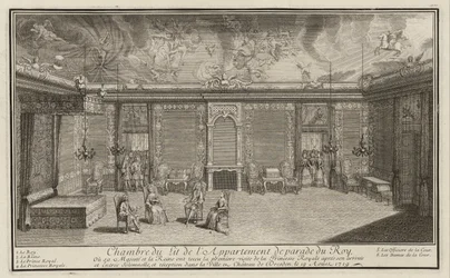The State Bedroom during the Reception of the Bride at Dresden Palace